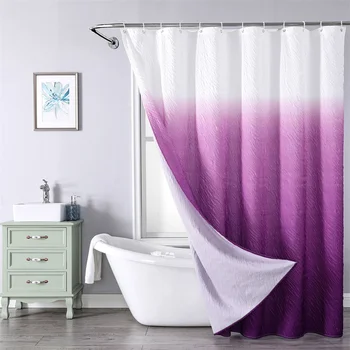 Градиент цветен мрамор завеса за душ, водоустойчив, анти-мухъл, подвесная завеса за баня, безплатен перфорация, луксозна душ завеса за душ