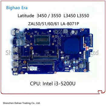 LA-B071P дънна Платка за лаптоп Dell Latitude 3450 3550 L3550 L3450 дънна Платка с процесор i5-5200U CN-0MPNR0 0HKKT5 Тестова работа