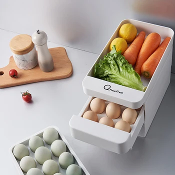 Потребителска Кутия За Съхранение На Яйца, Кутия За Съхранение На Яйца Стойка За Яйца Притежателя На Съда Трехъярусный Кухненски Рафтове За Съхранение